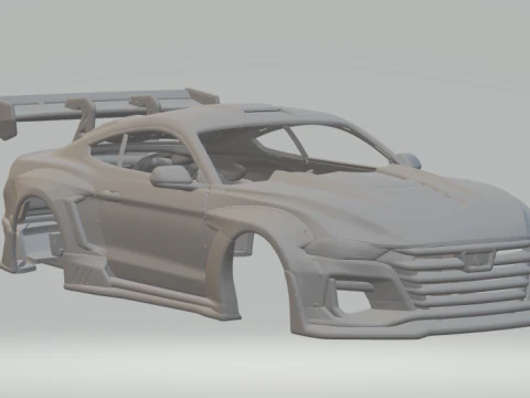 adat mustang Model Cetak 3D