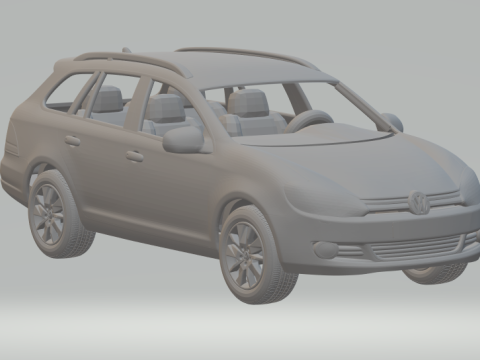Vw golf variant Modèles 3D en vedette
