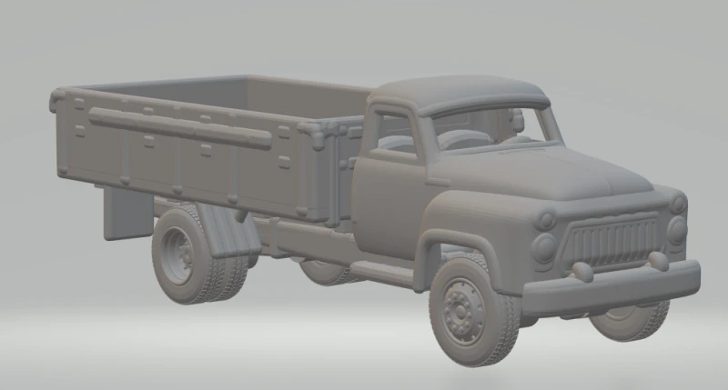 GAZ-53 -53 3D Print Model .c4d .max .obj .3ds .fbx .stl .blend 