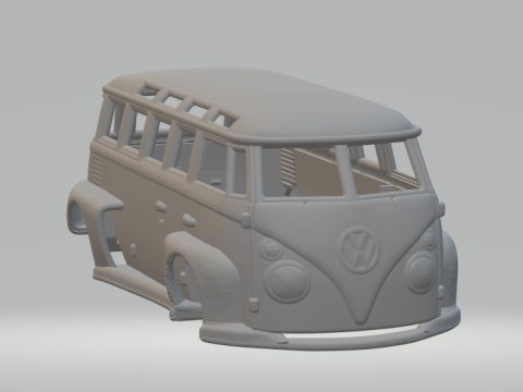 Vw bus custom 3D Print Model