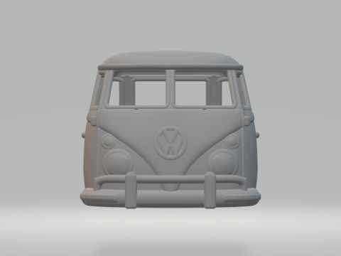 Vw bus kool kombi 3D 프린트 모델