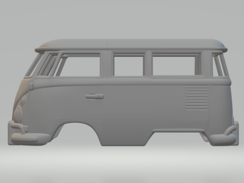 Vw bus kool kombi 3D 프린트 모델