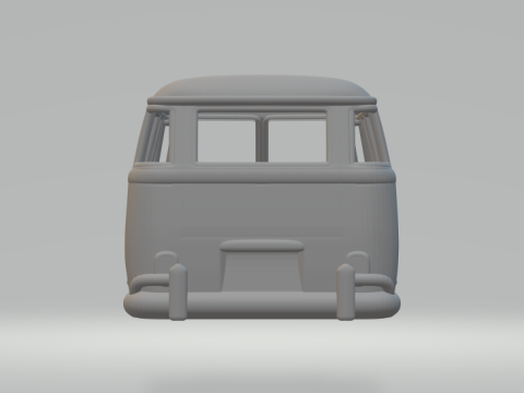 Vw bus kool kombi 3D 프린트 모델