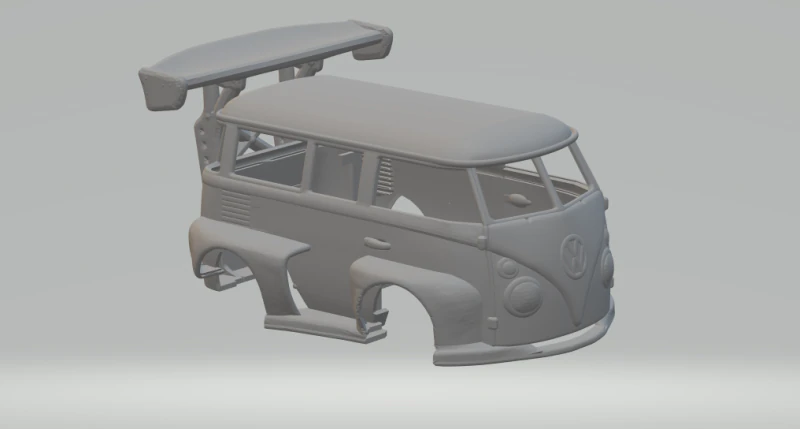 Vw bus kool kombi extreme 3D Print Model .c4d .max .obj .3ds .fbx .stl .blend