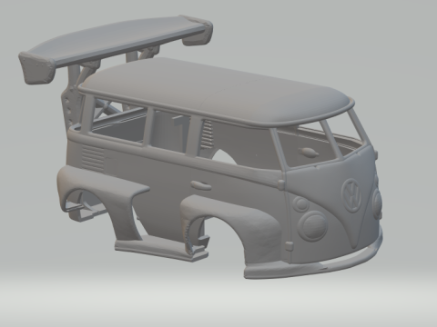Vw bus kool kombi extreme 3Dプリントモデル