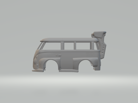 Vw bus kool kombi extreme 3D प्रिंट मॉडल