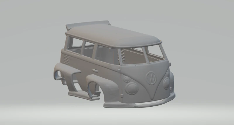 Vw bus kool kombi extreme v2 3D Print Model .c4d .max .obj .3ds .fbx .stl .blend 