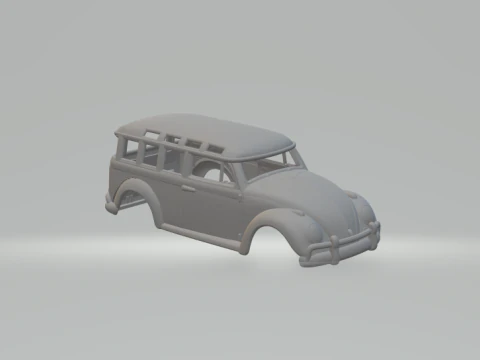 Wózek VW Beetle Model do druku 3D