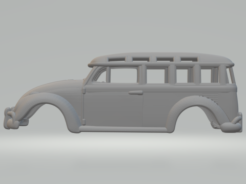 Vw beetle wagon 3Dプリントモデル