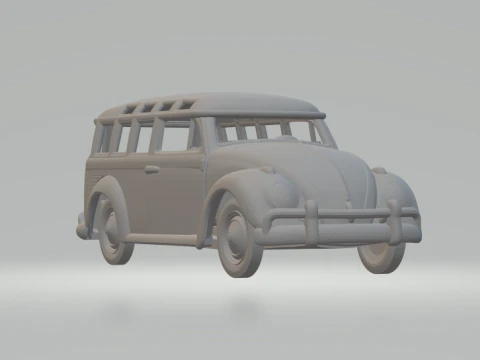 Kit carro maggiolino VW Modello di stampa 3D