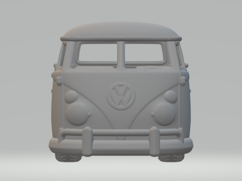 Vw t2 pick up 3D Baskı Modeli