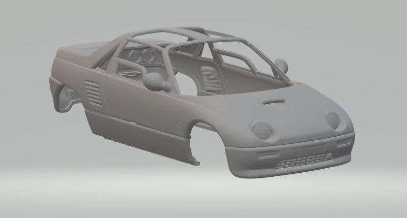 Autozam az-1 3D Print Model .c4d .max .obj .3ds .fbx .stl .blend 