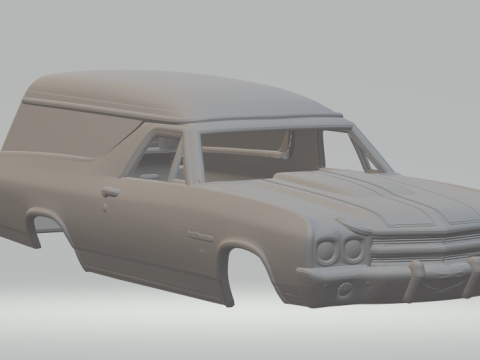 Chevrolet el camino custom Modelo de Impressão 3D