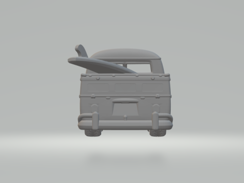 Vw t2 crew cab custom Modello di stampa 3D