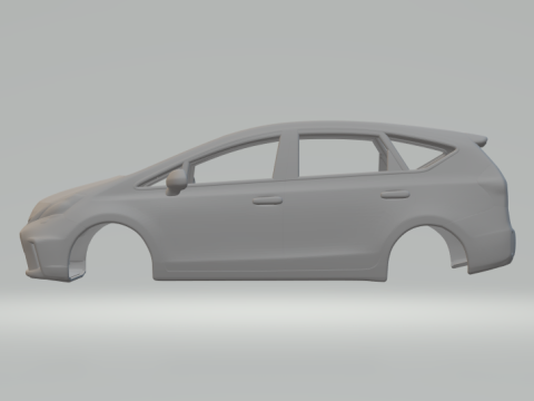 Toyota prius plus 3D-printmodel