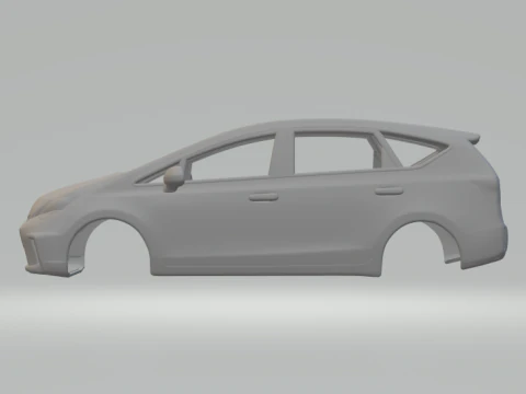 Toyota prius plus 3D Print Model