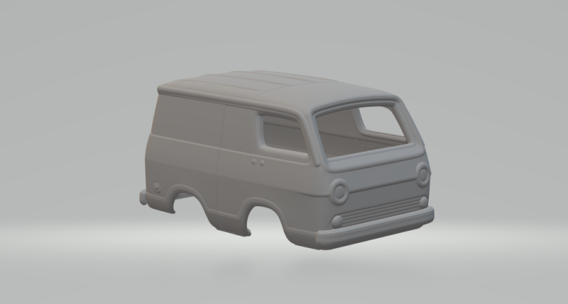1966 Chevrolet Sport van 3D printmodel .c4d .max .obj .3ds .fbx .stl .blend