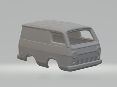 1966 Chevrolet Sport van 3D Print Model