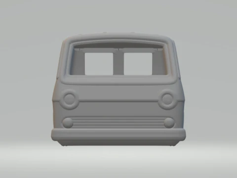 1966 Chevrolet Sport van 3D Print Model