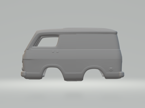 1966 Chevrolet Sport van 3D Print Model