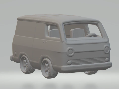 Комплект фургона Chevrolet Sport 1966 года выпуска. 3D Принт Модель