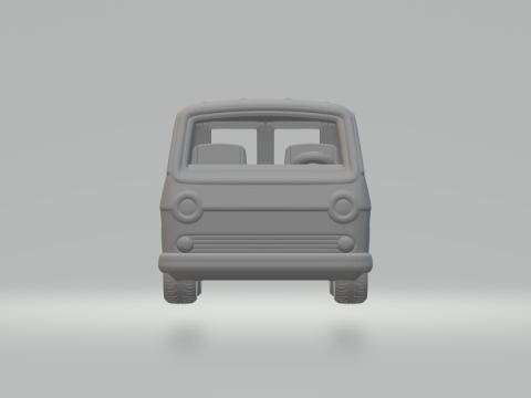 1966 Chevrolet Sport van kit 3D Print Model