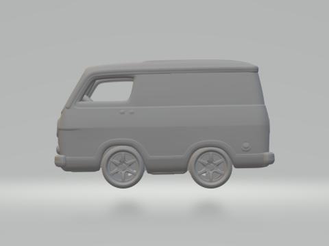 1966 Chevrolet Sport van kit 3D Print Model