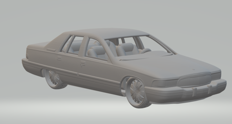 Buick Roadmaster 3D Принт Модель .c4d .max .obj .3ds .fbx .stl .blend 