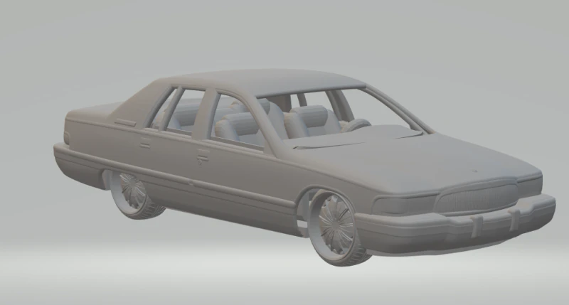 Buick Roadmaster 3D Print Model .c4d .max .obj .3ds .fbx .stl .blend 