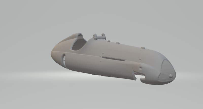 Alfa romeo 158 f1 3Dプリントモデル .c4d .max .obj .3ds .fbx .stl .blend 