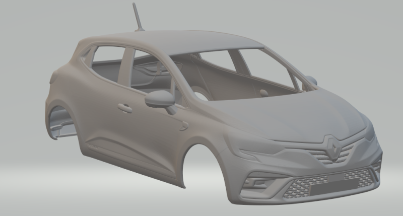 Renault clio Modelo de impresión 3D .c4d .max .obj .3ds .fbx .stl .blend 