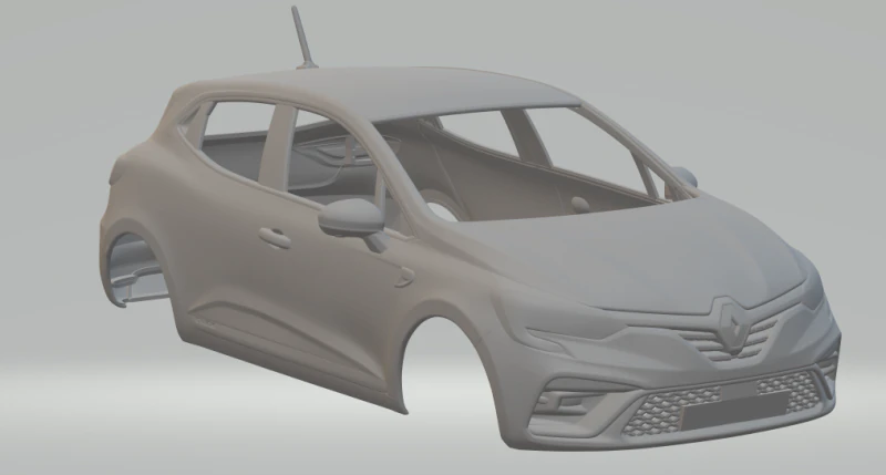 Рено Кліо 3D Принт Модель .c4d .max .obj .3ds .fbx .stl .blend 