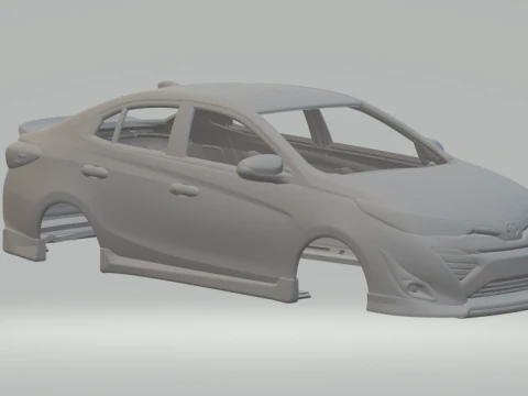 Toyota yaris sedan 3D Print Model