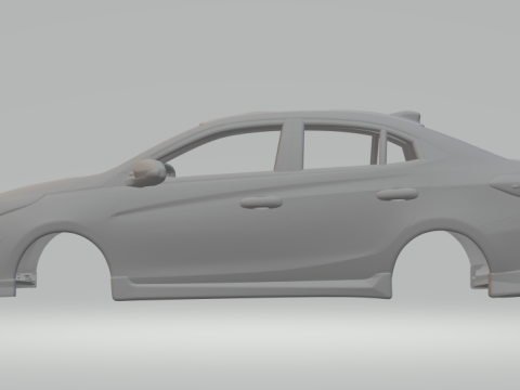Toyota yaris sedan Modello di stampa 3D
