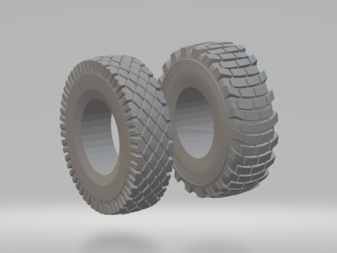 Tyres off road truck 3D Print Model