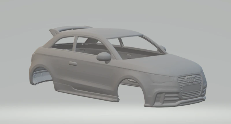 Audi a1 3D Print Model .c4d .max .obj .3ds .fbx .stl .blend 