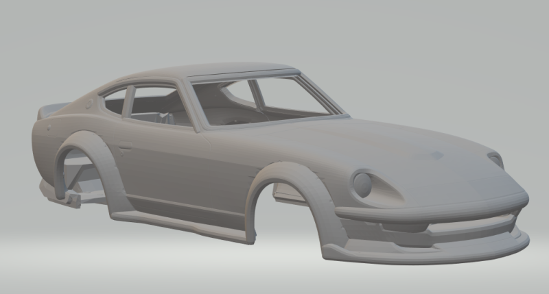 Datsun custom 3D Print Model .c4d .max .obj .3ds .fbx .stl .blend 