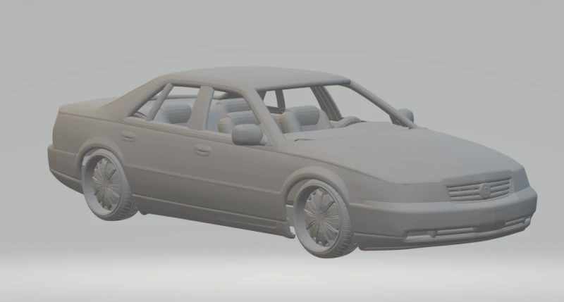 Cadillac Seville Mk5 STS 1998 3D Print Model .c4d .max .obj .3ds .fbx .stl .blend