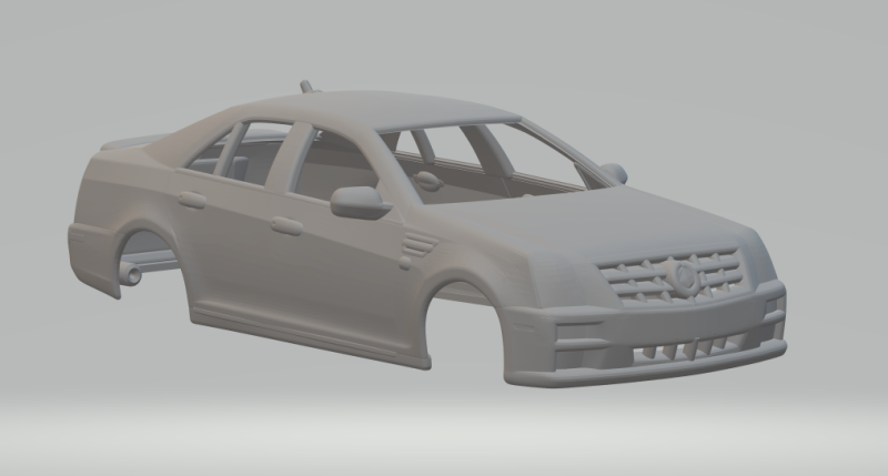 Cadillac STS 2010 3D Принт Модель .c4d .max .obj .3ds .fbx .stl .blend 