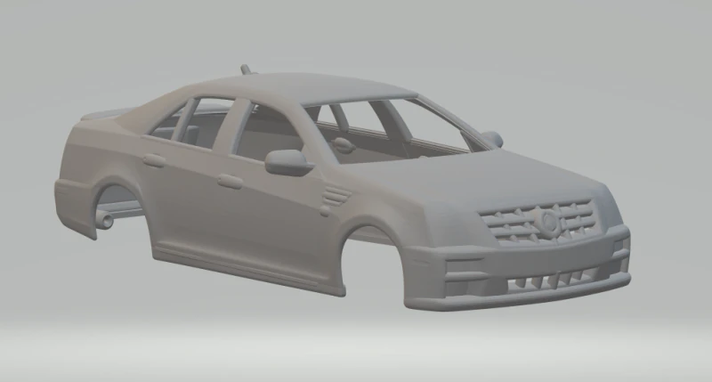 Cadillac STS 2010 3D Print Model .c4d .max .obj .3ds .fbx .stl .blend 