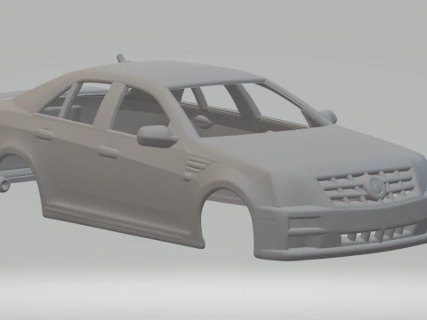 Cadillac STS 2010 3D Baskı Modeli