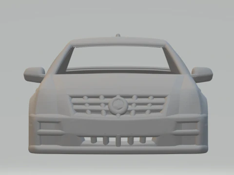 Cadillac STS 2010 3D Print Model