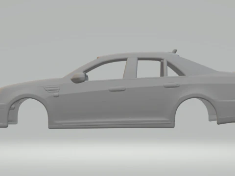 Cadillac STS 2010 3D Print Model