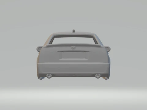Cadillac STS 2010 3D Print Model