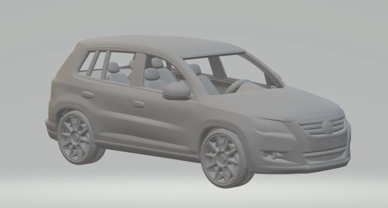 Vw tiguan mk1 3D Print Model .c4d .max .obj .3ds .fbx .stl .blend 