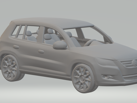 Vw tiguan mk1 3Dプリントモデル
