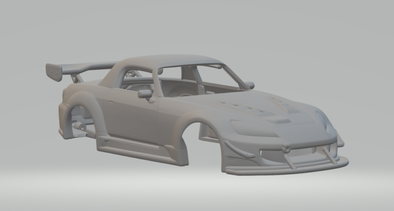 Honda s2000 3D-Druckmodell .c4d .max .obj .3ds .fbx .stl .blend 