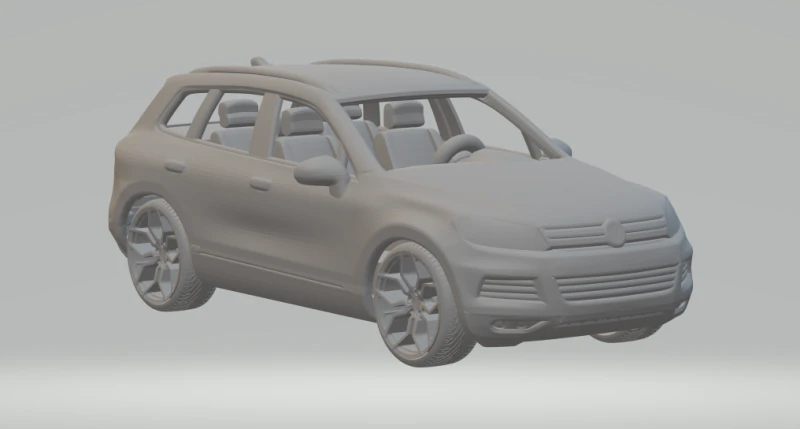 VOLKSWAGEN TOUAREG 3D Print Model .c4d .max .obj .3ds .fbx .stl .blend