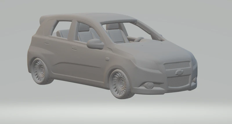 Chevrolet aveo 3D Print Model .c4d .max .obj .3ds .fbx .stl .blend 
