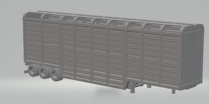 Livestock transport trailer Modèles 3D en vedette .c4d .max .obj .3ds .fbx .stl .blend 